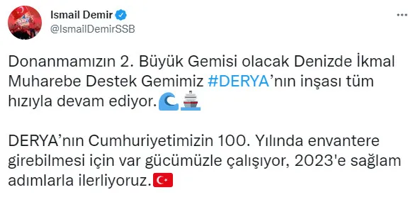 Donanmanın 2. büyük gemisi için geri sayım! Derya için tarih verildi - 2