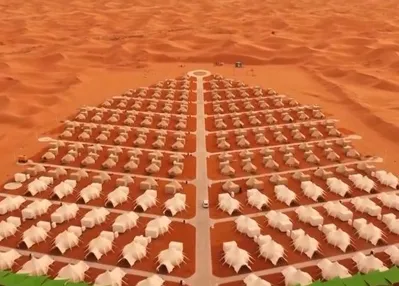 Çin’deki doğa mucizesi : Tengger Çölü