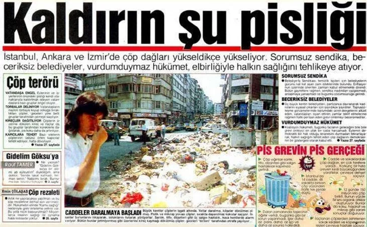 Dünden bugüne İstanbul'un CHP ile çöp imtihanı!