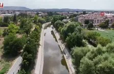 Porsuk Çayı’nın su seviyesi azaldı