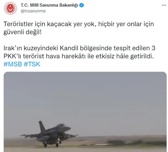 Son dakika: Türk jetleri Kandil’i vurdu! 3 terörist etkisiz hale getirildi