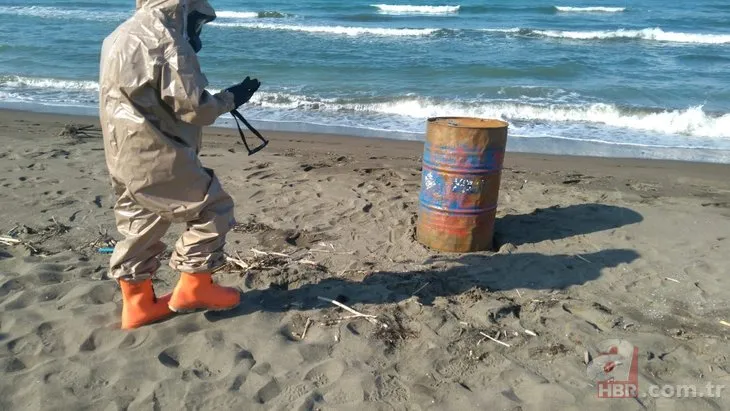 Ordu sahilde esrarengiz variller!