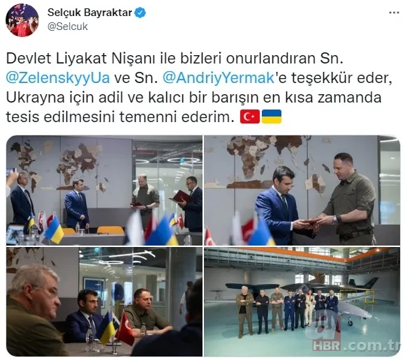 Ukrayna’dan Selçuk Bayraktar’a Devlet Liyakat Nişanı 8