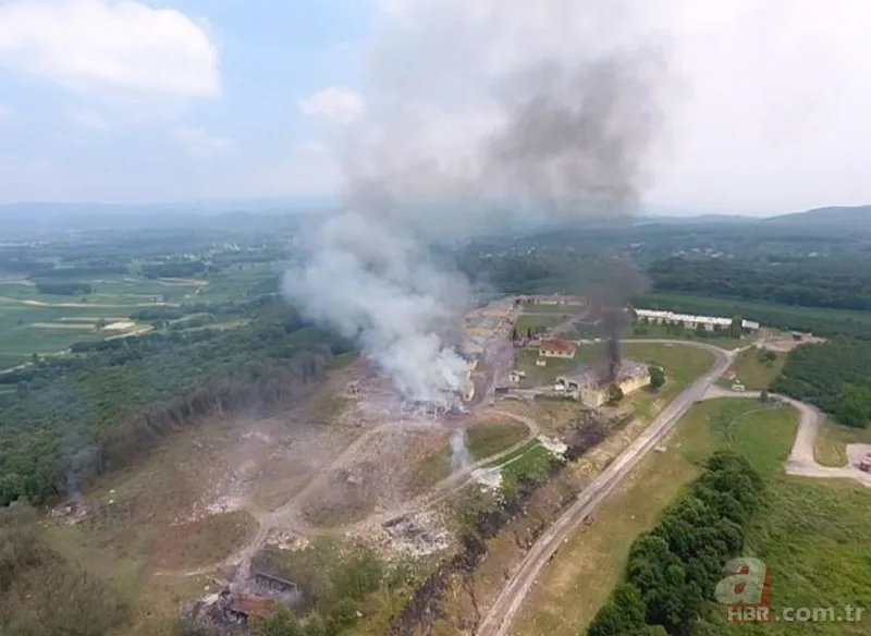 Son dakika: Sakarya Hendek'te havai fişek fabrikasında patlama! A Haber ekipleri patlama bölgesinde! İşte ilk görüntüler 11