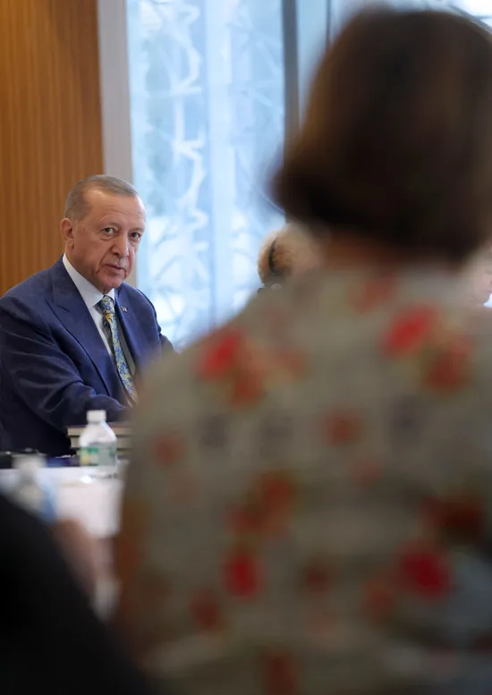 Başkan Erdoğan Amerikan Yahudi Toplumu Çatı Kuruluşları temsilcileri ile bir araya geldi