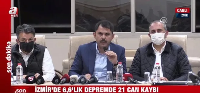 Son dakika: Bakanlar İzmir depremi hakkında flaş açıklamalarda bulundu