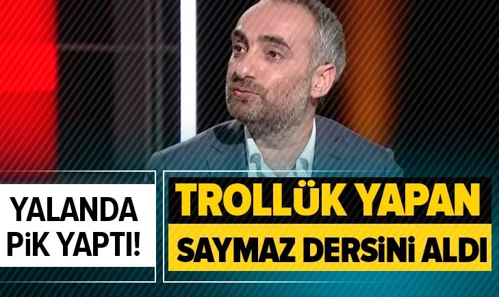 İsmail Saymaz yalanda pik yaptı!
