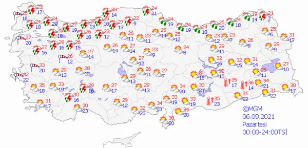 1630772858426.png Meteoroloji'den çok sayıda ile son dakika sağanak yağış ve fırtına uyarısı! İstanbul Ankara İzmir'de bu hafta hava durumu nasıl olacak? - 6