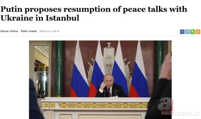 Putin’in İstanbul çağrısı dünya basınında: Müzakere önerisi manşetlerde 9
