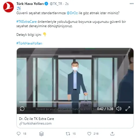 THY’den yeni uygulama: ’Dr. Öz ile TK Extra Care’! Tanıtım videosunda Mehmet Öz rol aldı