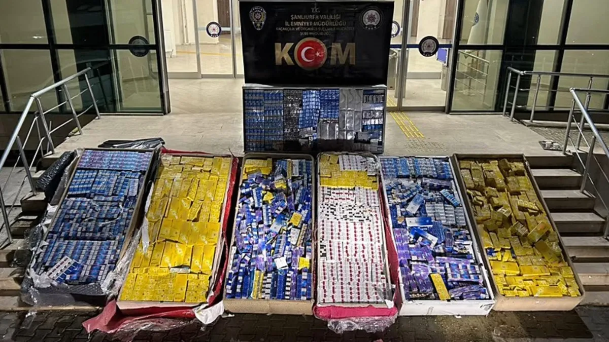 Şanlıurfa'da kaçak sigara operasyonu!