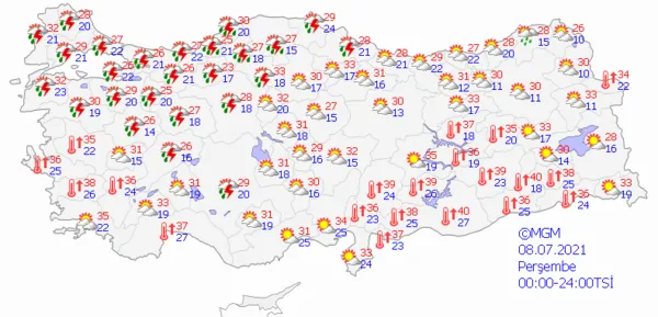 1625670881838.png Meteoroloji'den çok sayıda ile sağanak yağış uyarısı! Önümüzdeki günlerde hava nasıl olacak? İstanbul Ankara İzmir hava durumu - 4
