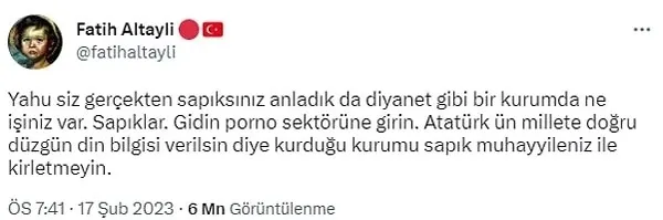 diyanet-isleri-baskanligindan-fatih-altayli-hakkinda-suc-duyurusu-depremzedeleri-kiskirtti-1676922812034.jpg Diyanet İşleri Başkanlığından Fatih Altaylı hakkında suç duyurusu: "Depremzedeleri kışkırttı" - 2