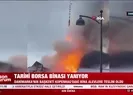 Tarihi borsa binasında yangın