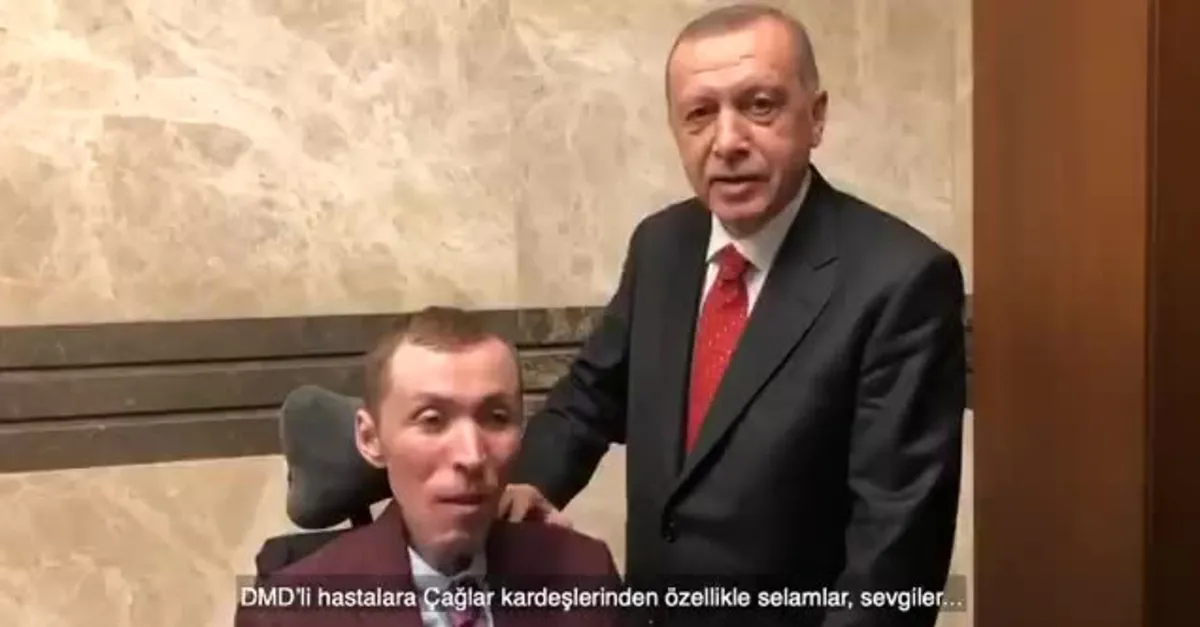 Başkan Erdoğan, DMD hastası gençle görüştü