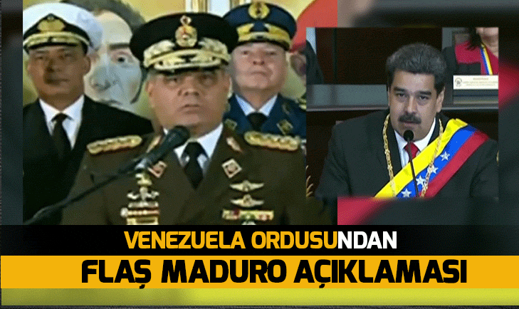 Venezuela ordusundan flaş Maduro açıklaması