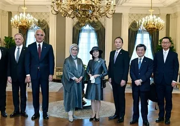 Emine Erdoğan Japonya Altes Prensesi Mikasa'yı kabul etti
