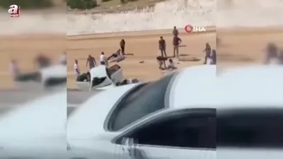 Mardin’de otomobil şarampole yuvarlandı