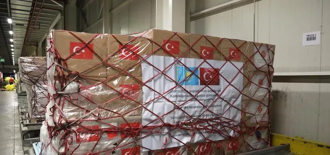 Başkan Erdoğan talimatı vermişti! Türkiye’den Kazakistan’a tıbbi yardım malzemeleri gönderildi