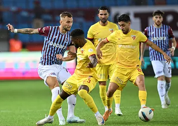 Trabzonspor'un golü son saniyelerde geldi! Kayserispor ile puanlar paylaşıldı