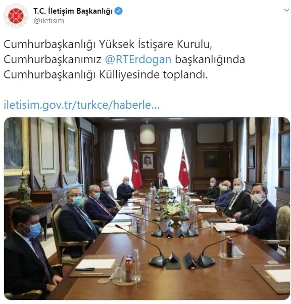 Son dakika: YİK Başkan Erdoğan başkanlığında toplandı - 1