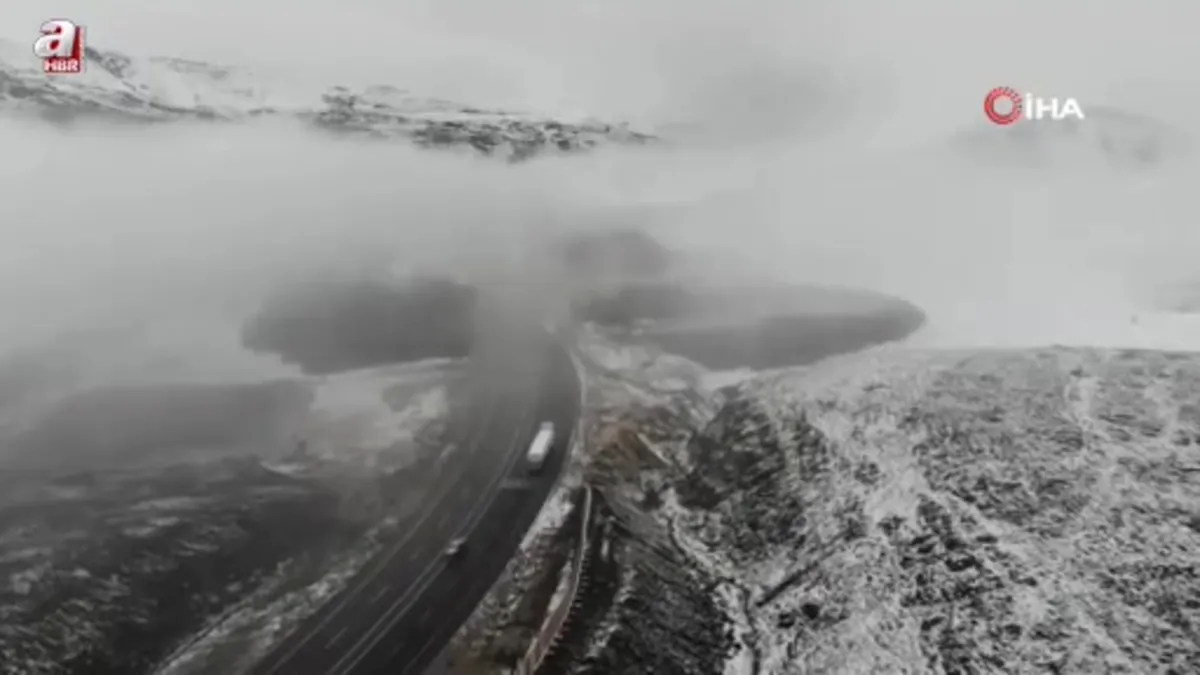 Erzincan’ın yüksek kesimlerinde kar yağışı