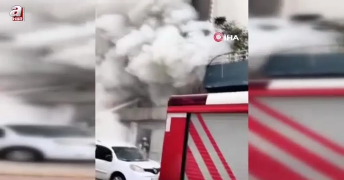 Bahçelievler’de korkutan yangın
