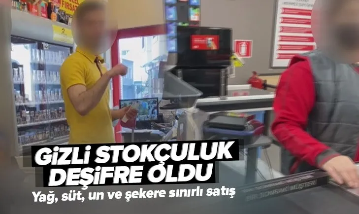 Marketlerin gizli stokçuluğu deşifre oldu! Yağ, süt, un ve şekere sınırlı satış