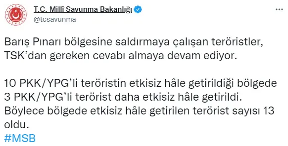 Son dakika: 13 terörist öldürüldü! Mehmetçik'ten PKK'ya ağır darbe - 1
