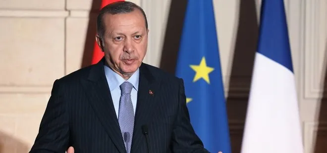 Cumhurbaşkanı Erdoğan Fransa’da konuştu