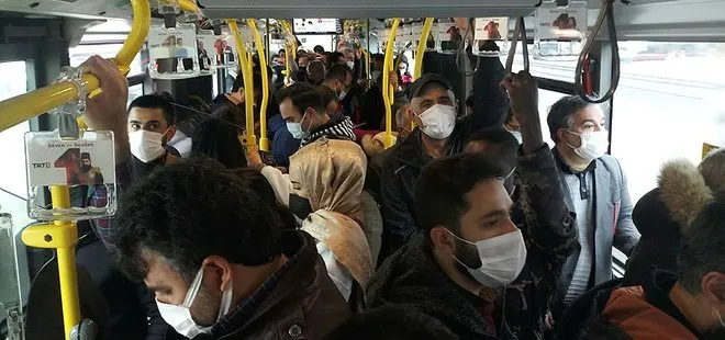 Son dakika: Metrobüslerde korkutan yoğunluk! Adım atacak yer kalmadı