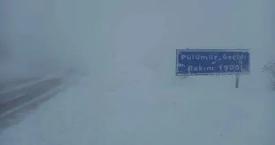 Tunceli-Erzincan kara yolu kar ve tipi nedeniyle trafiğe kapatıldı