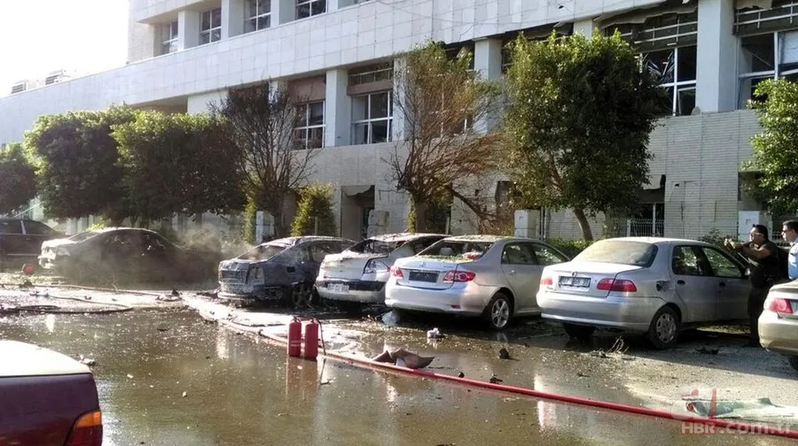 ATSO binası otoparkındaki patlamadan fotoğraflar 1