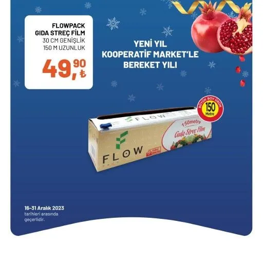 Tarım Kredi Market yılbaşı indirimi bitiyor! Bütün Piliç 60,90 TL, Yumuşatıcı 49,90 TL, Sıvı El Sabunu 18,90 TL, 40'lı Tuvalet Kağıdı 174,90 TL… - 13