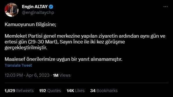 Kılıçdaroğlu İnce’ye teklifte bulundu mu? Peş peşe açıklamalar! Yılan hikayesine döndü