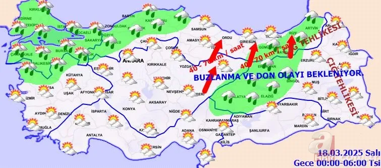 MGM’den 26 il için sarı alarm! Önce 70 km hızla fırtına ve sağanak sonra yoğun kar geliyor: Edirne, Ankara... 12
