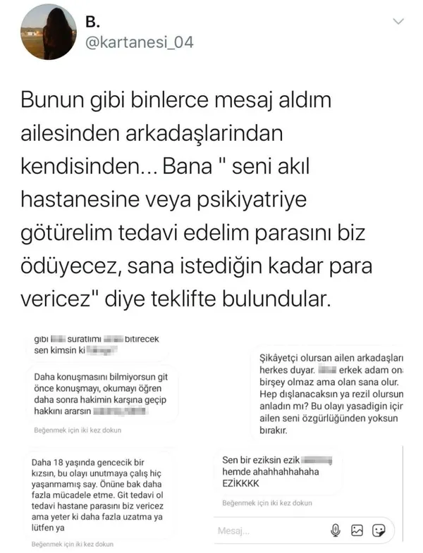 Sosyal medya bunu konuşuyor! Tecavüze uğrayan genç kıza tehdit üstüne tehdit - 1