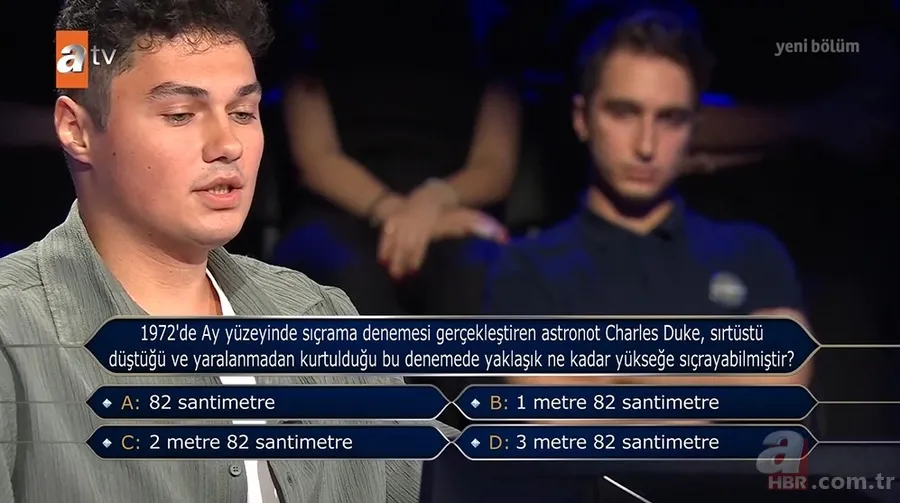 Milyoner’de heyecan dorukta! Tek seferde ne kadar yukarı sıçrarsın? 8