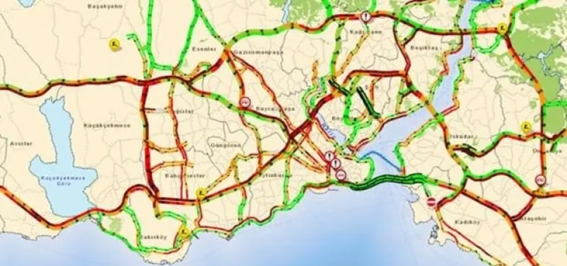 Yol çilesi başladı! İstanbul'da trafik kilit