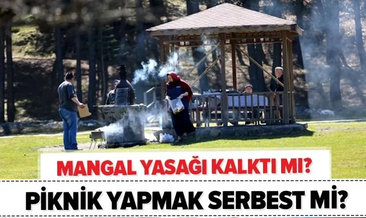 Son dakika: Mangal yasağı kalktı mı? Mangal yakmak yasak mı? Piknik yapmak serbest mi?