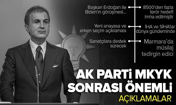 SON DAKİKA: AK Parti MKYK sonrası Ömer Çelik’ten kritik açıklamalar