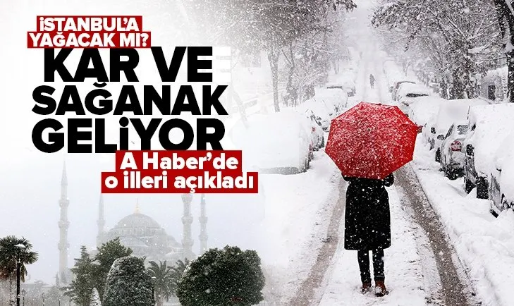 Sıcaklıklar düşecek kar ve yağmur gelecek! İstanbul 5 günlük hava durumu! A Haber muhabiri canlı yayında o illeri açıkladı