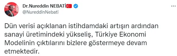 Son dakika: Hazine ve Maliye Bakanı Nureddin Nebati'den sanayi üretimi açıklaması! Türkiye Ekonomi Modeli meyvelerini veriyor - 4