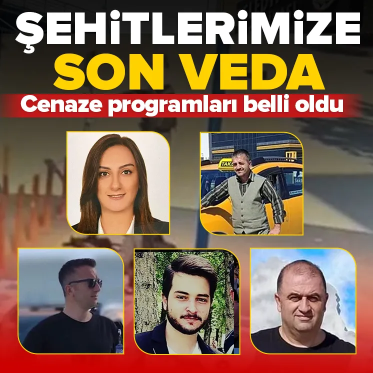 Şehitlerimize son veda
