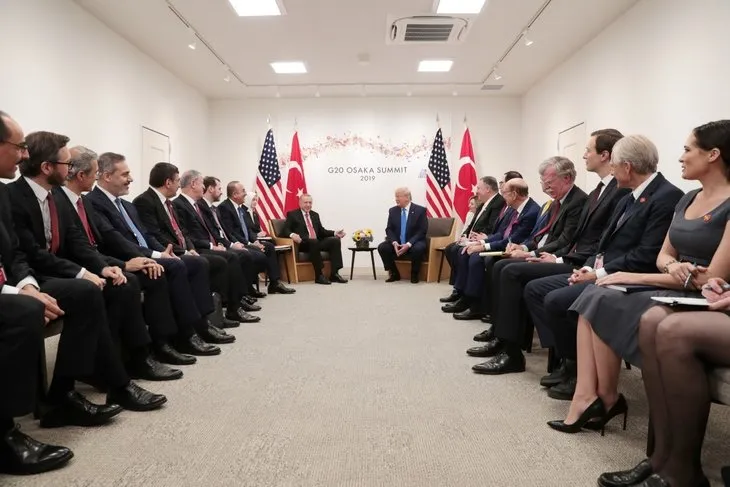 Erdoğan-Trump görüşmesinden fotoğraflar