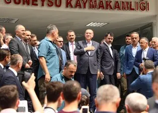 Başkan Erdoğan'a Trabzon ve Rize'de yoğun ilgi