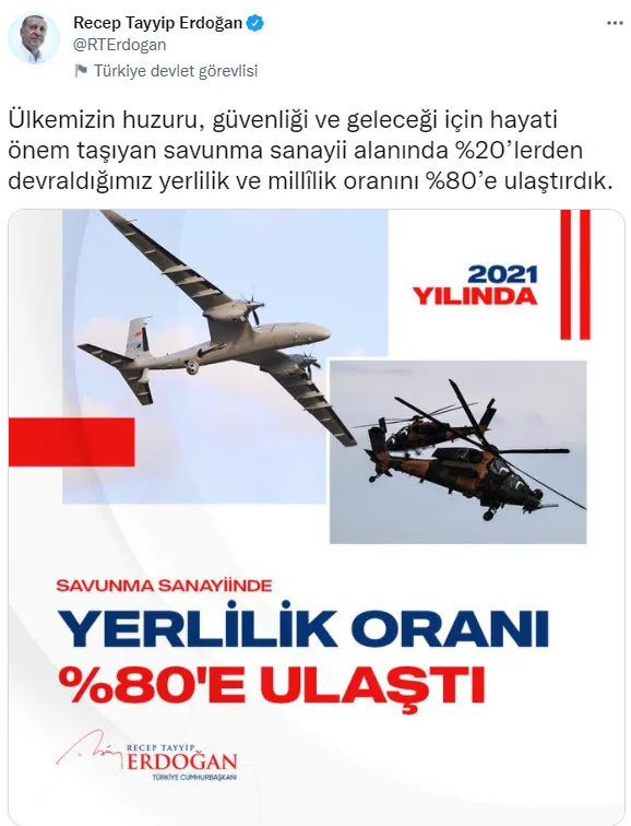 Son dakika: Türkiye 2021’de neler yaptı? Başkan Recep Tayyip Erdoğan tek tek paylaştı