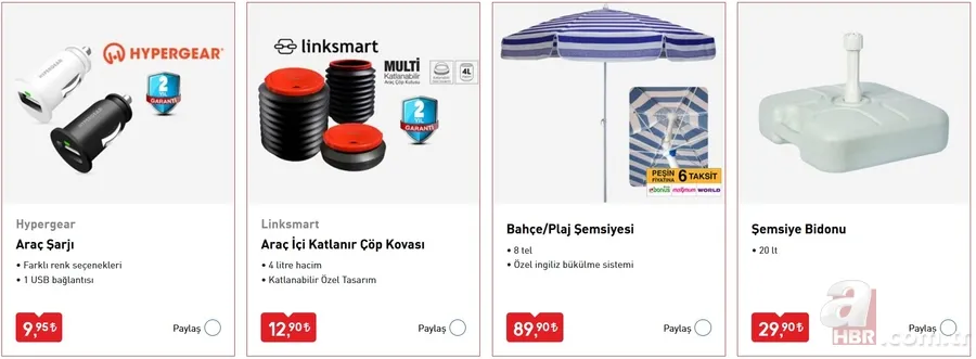 BİM'den otomobil sahiplerine özel sürpriz ürünler! BİM 10 Temmuz 2020 aktüel ürünler kataloğunda neler var? 22