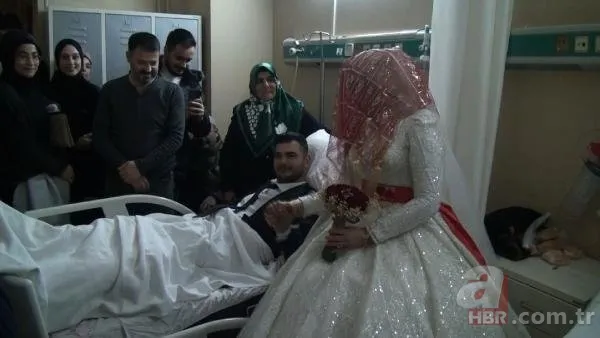 Hastanede evlendiler! Hasta yatağında takı töreni bile düzenlendi 2