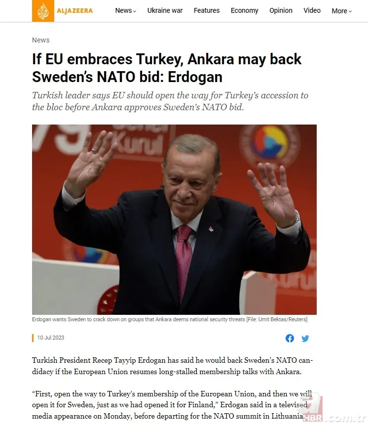 Başkan Erdoğan’ın resti dünya manşetlerini süsledi! 8